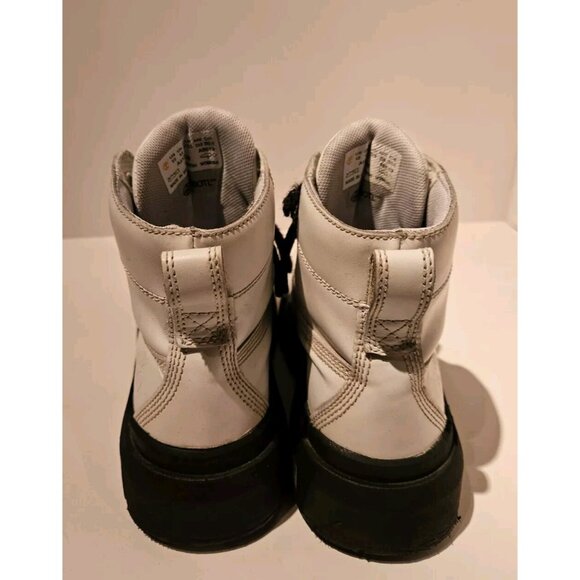 Timberland Greyfield Leather Boots Womens Sz 6.5 in White & Black Full Grain - Picture 3 of 8